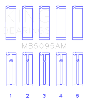 compare product King Engine Bearings Toyota 1E/2E (1.3L) (Size STD) Performance Main Bearing Set