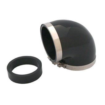 compare product Spectre Coupler Elbow Reducer 3in. / 90 Degree w/2.5in. Insert (PVC) - Black