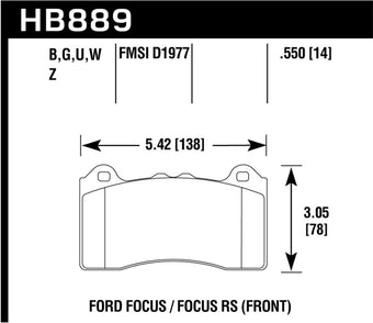 compare product Hawk HP Plus Track Only Ferro-Carbon Brake Pads