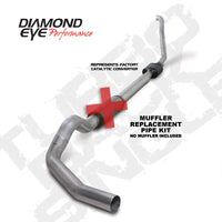 Diamond Eye KIT 5in TB MFLR RPLCMENT PIPE SGL ALUM 94 - 97 5 7 3L F250/F350 PWRSTROKE NFS W CARB STDS - My Store