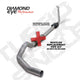 Diamond Eye KIT 5in TB MFLR RPLCMENT PIPE SGL ALUM 94 - 97 5 7 3L F250/F350 PWRSTROKE NFS W CARB STDS - My Store