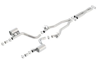 compare product Borla 2015 Dodge Charger Hellcat 6.2L V8 ATAK Catback Exhaust w/ Valves No Tips Factory Valance