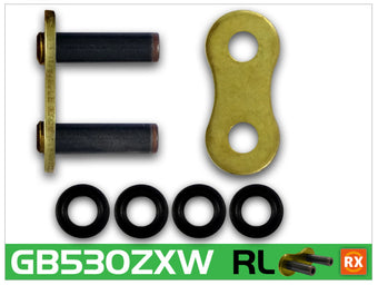 compare product RK Chain GB530ZXW-RIVET - Gold