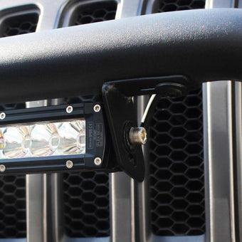 compare product Westin 07-18 Jeep Wrangler JK / 18-22 Jeep Wrangler JL WJ2 LED Brackets - Tex. Blk