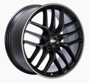 compare product BBS CC-R 19x10 5x112 ET48 Satin Black Polished Rim Protector Wheel -82mm PFS/Clip Required