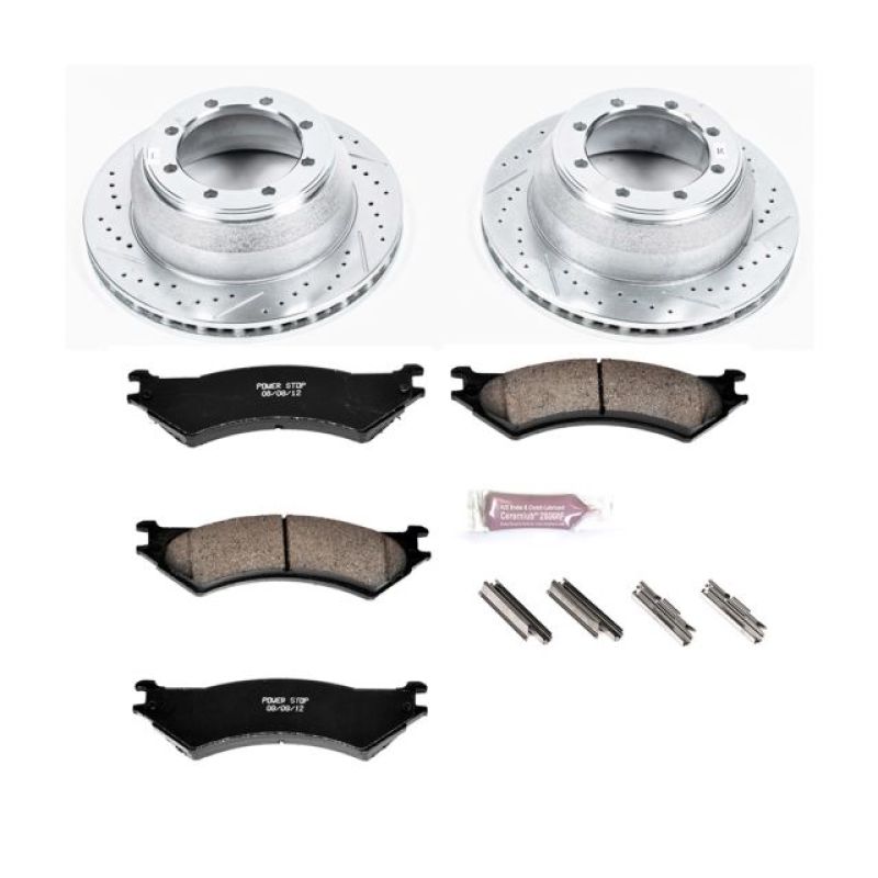 Power Stop 03 - 05 Ford E - 350 Club Wagon Rear Z23 Evolution Sport Brake Kit - My Store