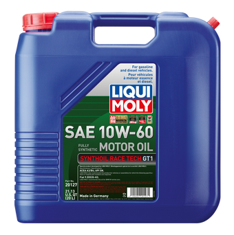compare product LIQUI MOLY 20L Synthoil Race Tech GT1 Motor Oil SAE 10W60