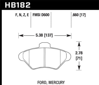 compare product Hawk HP+ Street Brake Pads