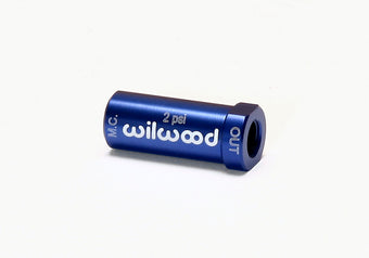 compare product Wilwood Residual Pressure Valve - New Style - 2# / Blue