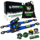 Rhino USA Retractable Ratchet Straps (2Pk 2Inx10Ft) Blue - My Store
