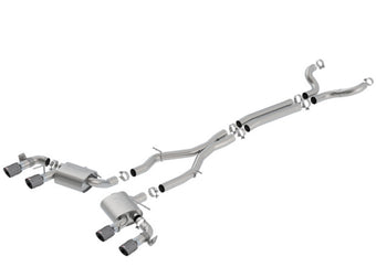 compare product Borla 17-18 Chevrolet Camaro ZL1 6.2L V8 S Type Catback Exhaust w/ Dual Mode Valves CF Black Anod