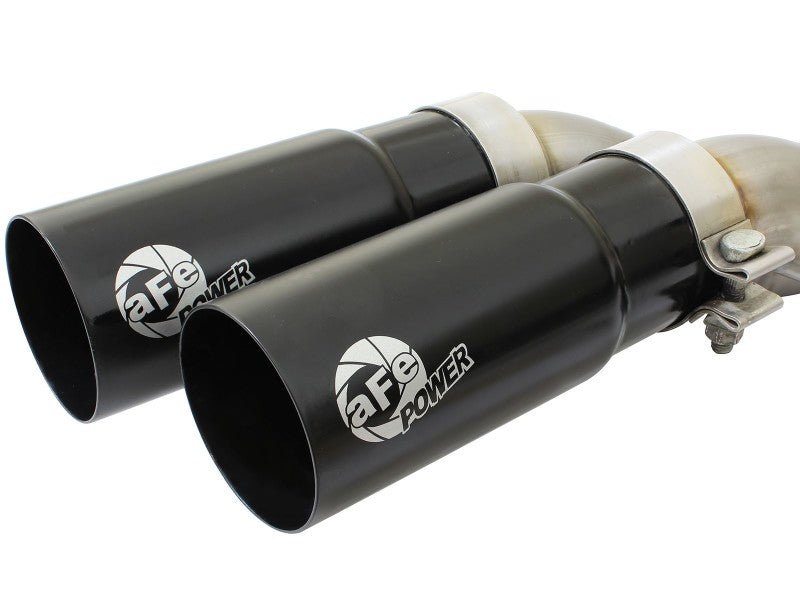 aFe Rebel Exhausts 3in SS Cat - Back 09 - 14 Ford F - 150 4.6/5.0/5.4L w/ Black Tips - My Store