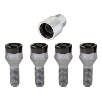 compare product McGard Wheel Lock Bolt Set - 4pk. (Cone Seat) M12X1.25 / 19mm Hex / 25.6mm Shank Length - Black