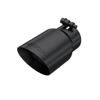 compare product MBRP Tip 3in Round x 4in Inlet OD Dual Walled Angled Black Tip - Fits all 3in Exhausts