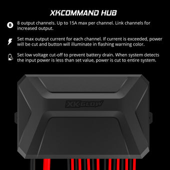 compare product XK Glow XKcommand Bluetooth Switch Panel for Lights 12V Accessory Offroad