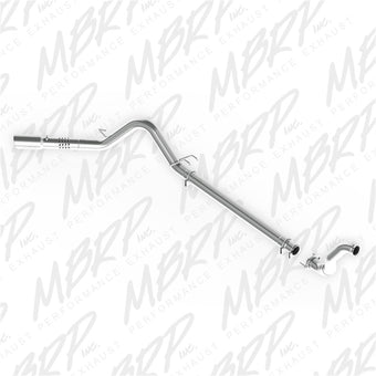 compare product MBRP 08-10 Ford 6.4L F250/350/450 4 inch Filter Back Single Side Exit Aluminum and Down Pipe
