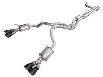 compare product AWE Tuning 2021+ Cadillac Escalade 6.2L 0FG Dual Exit Exhaust System w/ 5in Diamond Blk Tips