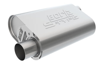 compare product Borla CrateMuffler Mopar BB 383/413/426/440 S-Type 2.5in Offset/Offset 14inx4.35inx9in Oval Muffler