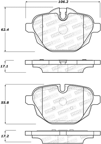 compare product StopTech Street Brake Pads - Rear