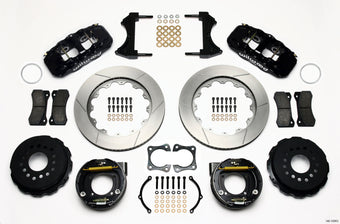 compare product Wilwood AERO4 Rear P-Brake Kit 14.00in 58-64 Olds/Pontiac Ends 2.81in Offset