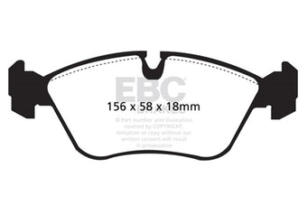 compare product EBC 93-97 Volvo 850 2.3 Turbo Yellowstuff Front Brake Pads