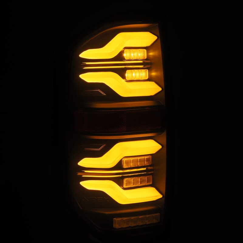 AlphaRex 14 - 21 Toyota Tundra LUXX LED Taillights Alpha Blk w/Activ Light/Seq Signal - My Store