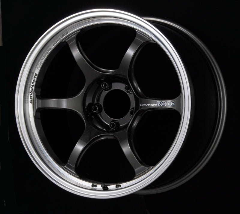 Advan RG - D2 17x9.0 +62 5 - 114.3 Machining & Black Gunmetallic Wheel - My Store