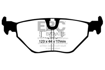 compare product EBC 87-91 BMW M3 2.3 (E30) Redstuff Rear Brake Pads