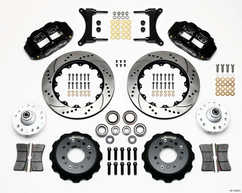 Wilwood Narrow Superlite 6R Front Hub Kit 14.00in Drilled 79 - 87 GM G Body - My Store