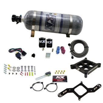 compare product Nitrous Express 4150 Single Entry Crossbar Nitrous Plate Kit RNC (250-750HP) w/Composite Bottle
