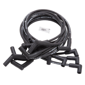 compare product Edelbrock Spark Wire Set SBF 83-96 500 Ohm Resistance Black (Set of 10)