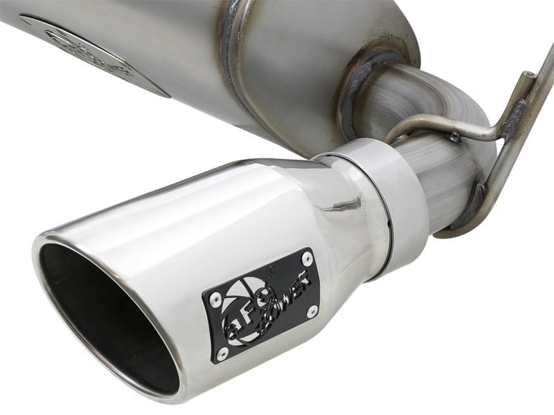 aFe Rebel Series 2.5in 409 SS Axle - Back Exhaust w/Polished Tips 07+ Jeep Wrangler (JK) V6 3.6L/3.8L - My Store