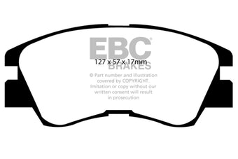 compare product EBC 88-91 Mitsubishi Montero 2.6 Greenstuff Front Brake Pads