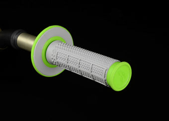 compare product Renthal MX Dual Compound Grips Tapered 1/2 Waffle - Grey/ Green