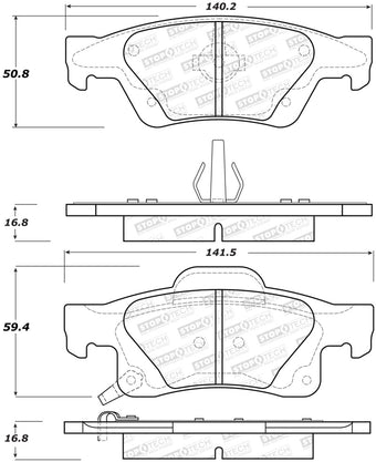 compare product StopTech Performance 11-17 Dodge Durango Rear Brake Pads