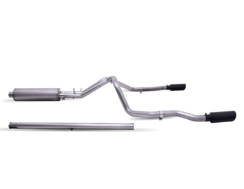 Gibson 19 - 22 GMC Sierra 1500 4.3 - 5.3L 3in/2.5in Cat - Back Dual Extreme Exhaust Stainless - Black Elite - My Store
