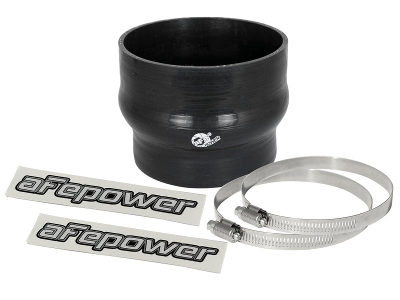 aFe Magnum FORCE CAI Silicone Coupling Kit (4in. ID to 3.5in. ID) 2.75in L Straight Reducer - Black - My Store