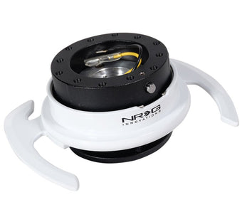 compare product NRG Quick Release Kit - Black Body/ White Ring w/ Handles