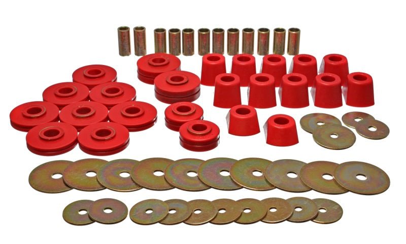 Energy Suspension 67 - 95 K5 Blazer / 67 - 70 Denali XL/Suburban/Yukon XL 4WD Red Body (Cab) Mount Set - My Store