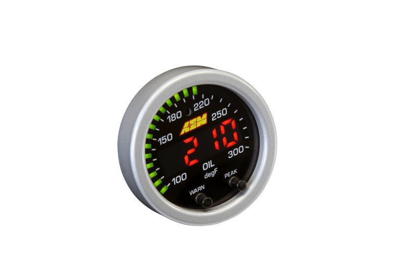AEM X - Series Temperature 100 - 300F Gauge Kit (ONLY Black Bezel and Water Temp. Faceplate) - My Store