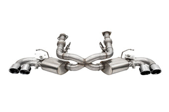 compare product Corsa 20-25 Corvette C8 3in Valved Cat-Back 4.5in Pol Quad Tips Fits Factory Perf Exhaust DeletesAFM