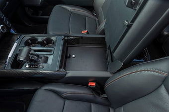 compare product Tuffy Ford F150 Console Safe W/ Combo Lock For W/ Flow Thru Console