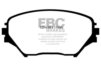 compare product EBC 01-03 Toyota RAV 4 2.0 Greenstuff Front Brake Pads