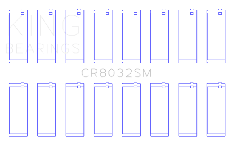 King Engine Bearings Chrysler 345/ 370 16V (Size 1.0) Connecting Rod Bearing Set - My Store