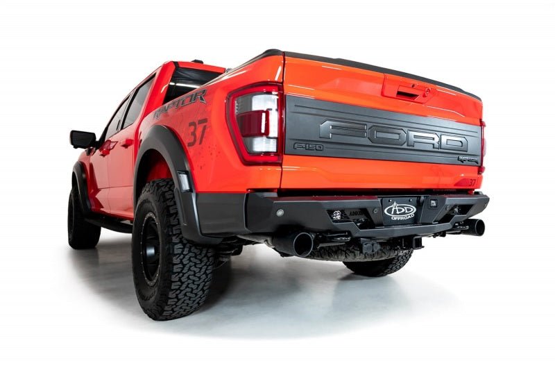 Addictive Desert Designs 2022+ Ford Raptor Stealth Fighter R Bumper w/ 2 Cube Lights - Hammer Black - My Store