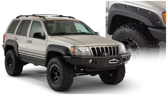 compare product Bushwacker 99-04 Jeep Grand Cherokee Cutout Style Flares 4pc - Black