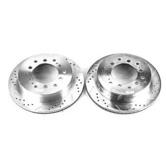compare product Power Stop 03-09 Lexus GX470 Rear Evolution Drilled & Slotted Rotors - Pair