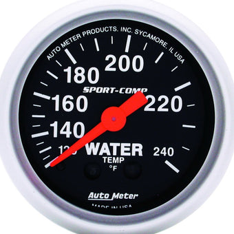 compare product Autometer Sport-Comp 52.4mm 120-240 F Mech 2in Water Temp