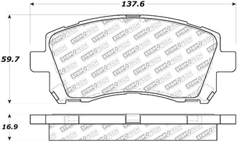 compare product StopTech Street Select Brake Pads - Front/Rear