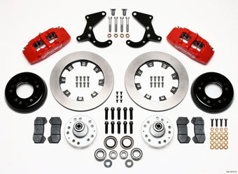 compare product Wilwood Dynapro 6 Front Hub Kit 12.19in Red 55-57 Chevy